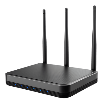 A WiFi router with antennas. isolated on a transparent background png