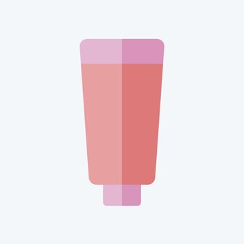 Icon Sun Cream. related to Spf and Sun symbol. flat style. design editable vector