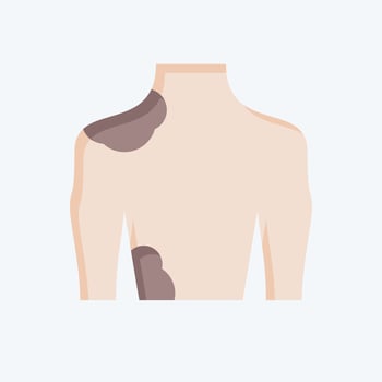 Icon Sun Burn. related to Spf and Sun symbol. flat style. design editable vector