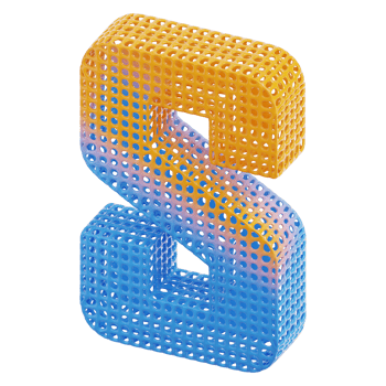 Alphabet s 3D Illustration png