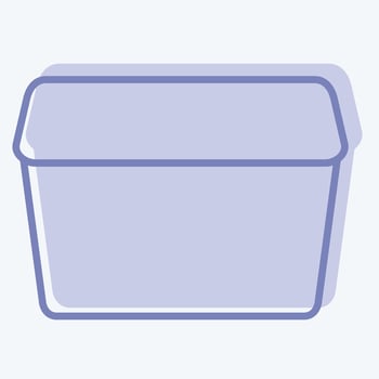 Icon Plastic Container. related to Plastic Product symbol. two tone style. design editable vector