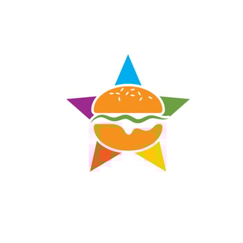 burger icon illustration design., vector