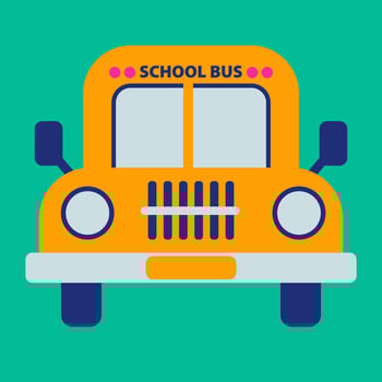 Yellow School Bus Illustration vector