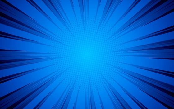 Comic style bright sunlight background. vector
