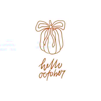 Hand drawn autumn pumpkin illustration vector