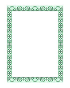 Minimal decorative frame and border set with plant-inspired square and circular text box layouts vector