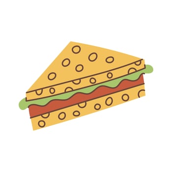 Cartoon Sandwich Icon vector