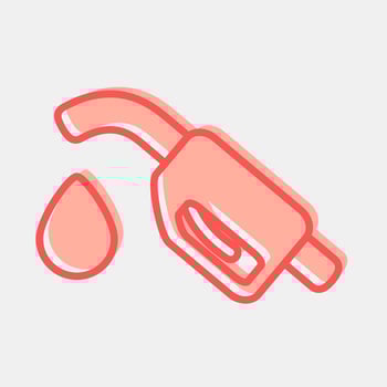 Icon fuel. Oil Industry elements. Icon in two tone style. vector