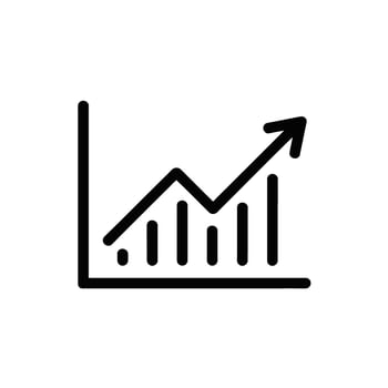 Growth Chart Representing Investment Increase and Business Development Leading to Financial Success and Market Gain vector