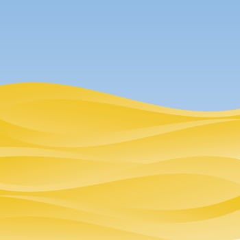 background with gradient sand waves and sky. vector
