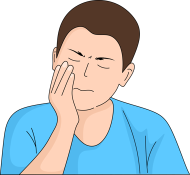 a man with toothache illustration png