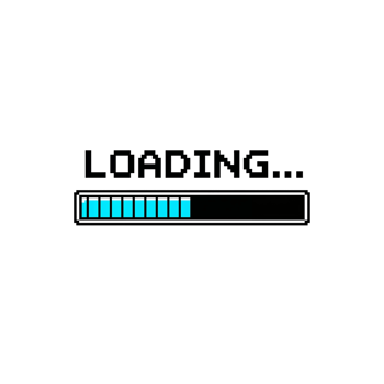 Technological advancement loading progress graphic interface design with bright neon blue accents png