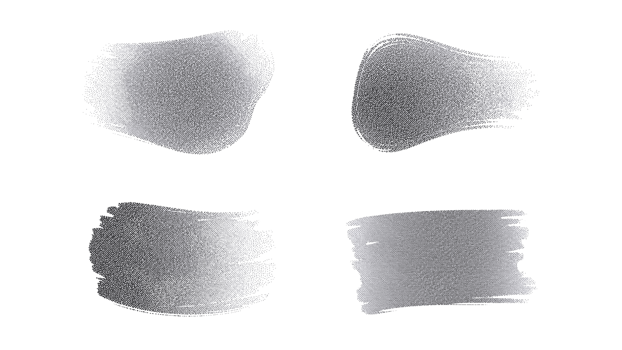 Glittering silver brush strokes on an isolated transparent canvas for artistic designs png