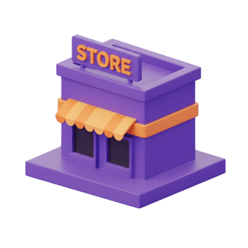 A purple store model png