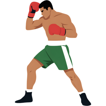 Boxer Throwing Punch Training png