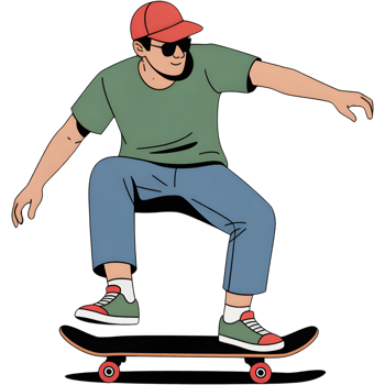Man Skateboarding On Street png