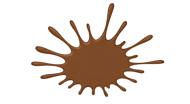 Brown splash drop png
