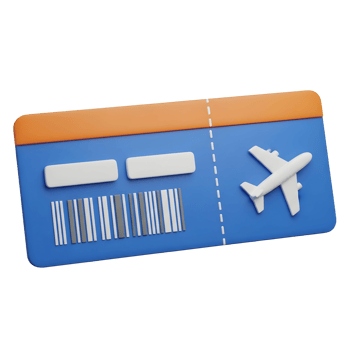 A 3d ticket render png