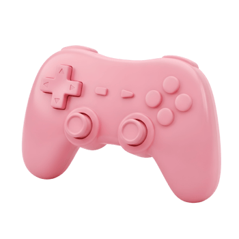 A pink game console png