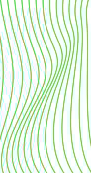 Abstract background with wavy Stripes in green colors Vertical illustration vector