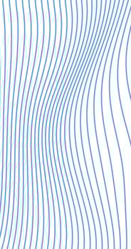 Abstract wave billowy and undulating lines squiggle Blue stripes vector