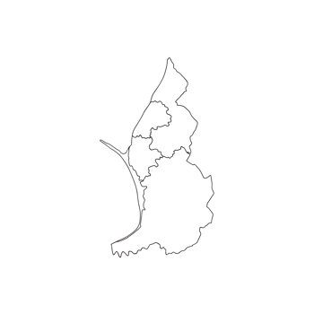 Art of outline map of liechtenstein isolated on transparent background, a detailed geographical representation of the small european principality nestled in the alps png