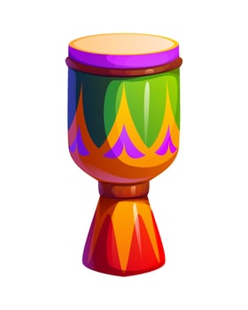 Colorful drum for music and performance vector