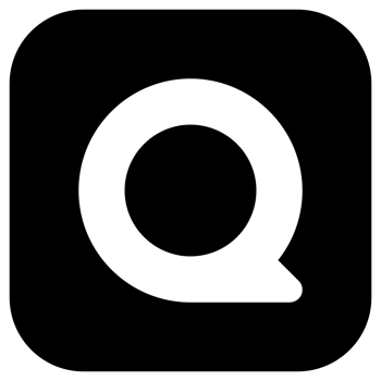 Quora Black Logo Icon on Transparent Background png