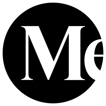 Medium Black Logo Icon on Transparent Background png