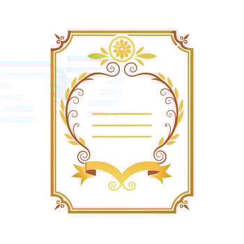 Academic Achievement Certificate Illustration Design vector