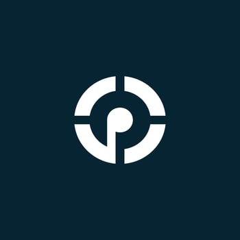 Initial letter OP, PO logo design illustration vector
