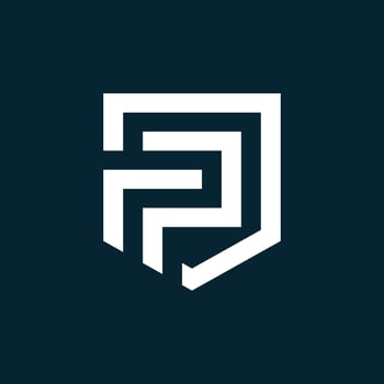 FPJ Letter Initial Logo Design Template Illustration vector