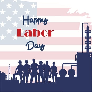 USA LABOUR DAY POST vector