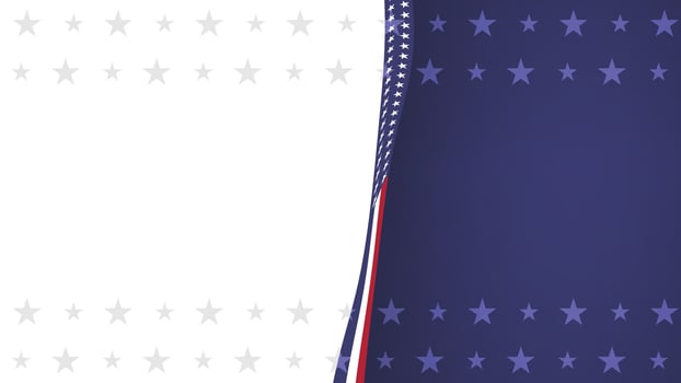 Patriotic USA Stars and Stripes Background Wavy Design vector
