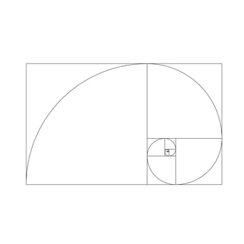 Golden ratio template vector