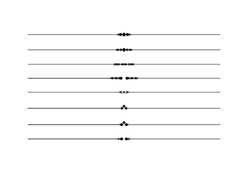 Minimalist Diamond Line Divider Set for Elegant Geometric Page Separator vector