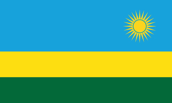 Flag of Rwanda vector