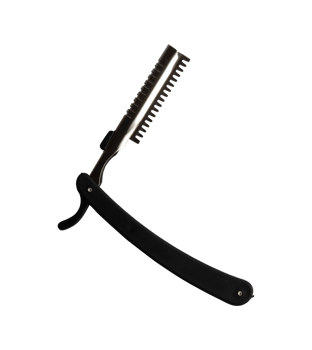 black foldable shaver isolated element png