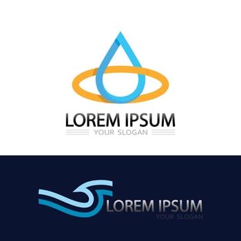 Abstract ocean wave icon design for clean and professional business branding vector