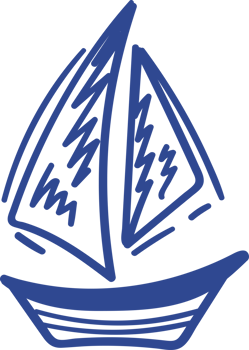 sailboat doodle line png