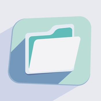 Stylish digital folder icon vector