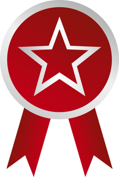 red star badge award png