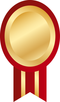 gold medal red ribbon png