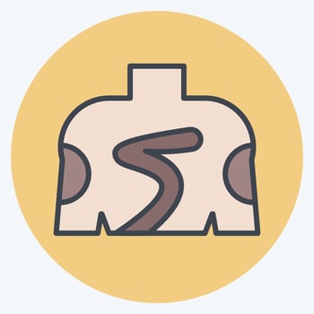 Icon Yakuza Style. related to Tattoo symbol. color mate style. design editable vector