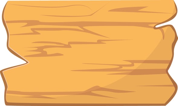 Illustration of Wooden Signpost in Cartoon Design. vector