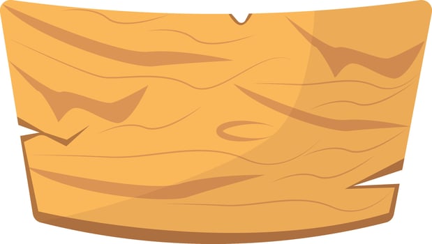 Illustration of Wooden Signpost with Cartoon Style vector