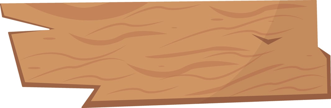 Wooden Signpost. Flat Illustration. vector
