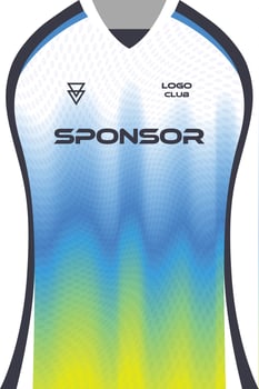 Colorful sports jersey design vector