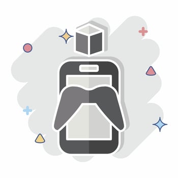 Icon Metaverse Phone. related to Metaverse symbol. comic style. design editable vector