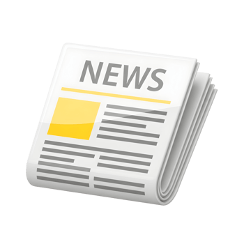 Folded news document png